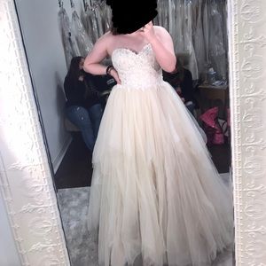 Sincerity Wedding Gown, Size 16, Color- Rose/Ivory